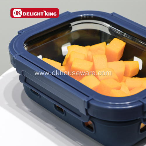 Glass Food Container With Glass Lid